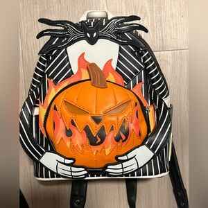 Loungefly Disney The Nightmare Before Christmas Jack Skellington Flaming pumpkin